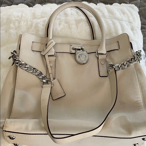 Michael Kors Cream leather satchel - Picture 4 of 16